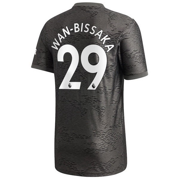 Camiseta Manchester United NO.29 Wan Bissaka Replica Segunda Ropa 2020/21 Negro